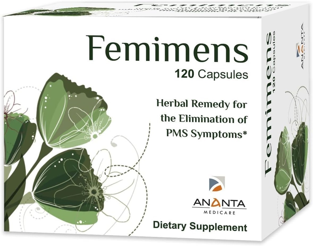 PMS 증상의 제거를위한 안타 Medicare FEMIMENS 초본 Remedy - 120 캡슐