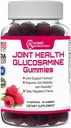 Hybrid Nutraceuticals 합동 건강 보충교재 - 비타민 E를 가진 Glucosamine Gummies - 지원 합동 Mobility & 융통성 지원 보충교재, 라즈베리 풍미 - 60 Gummies