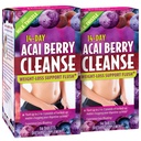 Applied Nutrition 14-Day Acai Berry Cleanse - 56 정제, 2 팩 - Weight-Losss Support Flush + Milk Thistle - 56 총 서빙