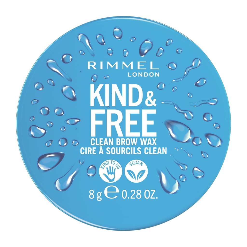 Rimmel London Kind & Free, Clear, Brow Wax, 쉽게 적용 할 수, 오래 견딘 홀딩, 아니 흔들어, 아니 잔류물, Lifted Brows, 0.28oz