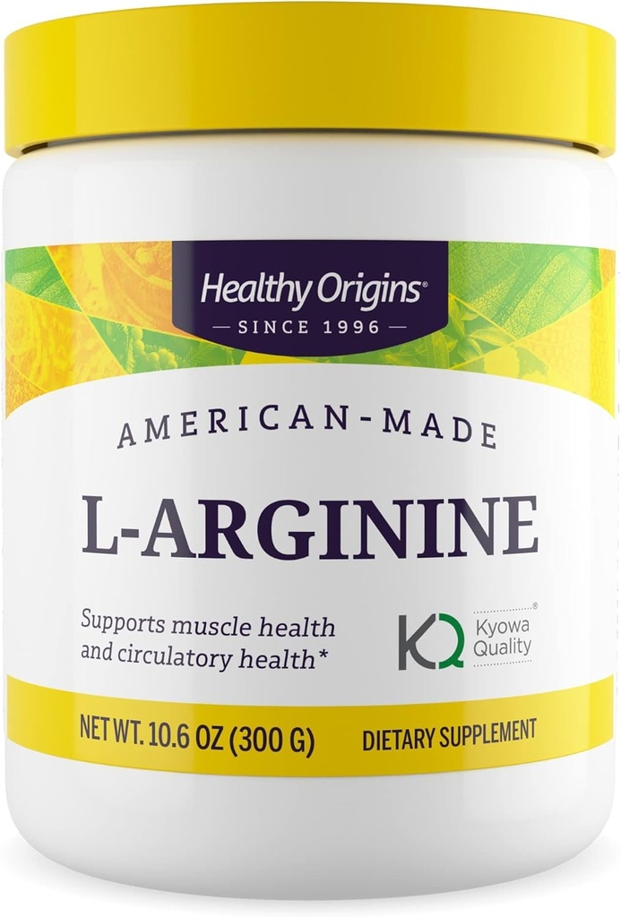 건강한 근원 - L 아르기닌 (American-Made, Non-GMO, 글루텐 자유로운, 근육 지원), 10.6 Ounce
