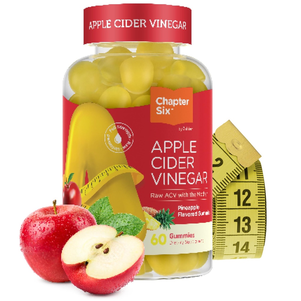 Zahler - Apple Cider Vinegar Gummies - 여성 및 남성을위한 Kosher & Delicious ACV Gummies - Detox Support & Cleanse - Gut Health & Metabolism Support - 60 Pineapple flavored Gummies.