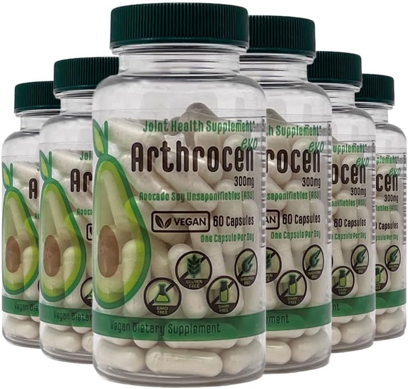 EVO Vegan 합동 건강 보충교재, 300Mg Avocado Soy Unsaponifiable, 60 일 공급, 일 (12 달) 당 1개의 캡슐