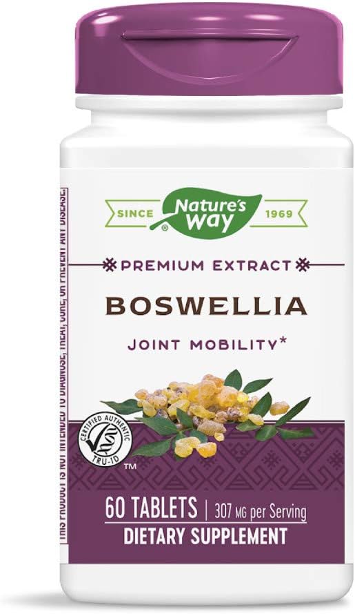 자연의 방법 표준화 된 Boswellia, 봉사 당 40 % Boswellic 산, TRU-ID 인증, 채식, 60 정제, 2 팩