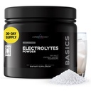 Livingood 매일 Electrolytes 분말, 마그네슘, 칼륨, 바다 소금 및 코코넛 물 설탕과 Electrolyte 음료 혼합, Keto, 글루텐 무료, Unflavored, 30 서빙