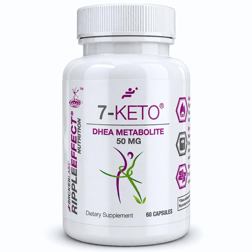 Bricker Labs 7-Keto DHEA 대사 지원과 에너지 균형, 60의 캡슐을 위한 Metabolite 50 mg 규정식 보충교재