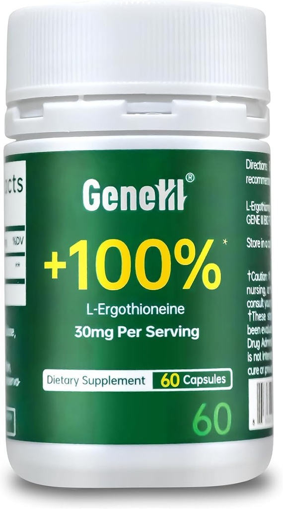 L-Ergothioneine 보충교재, 30mg (EGT)/Serving의 6X Ergothioneine 버섯 추출물은 Longevity, 면역성 지원, 심장 건강 & 뇌 보충교재, 미국, 60의 서빙에서 만드는 실험실 시험했습니다