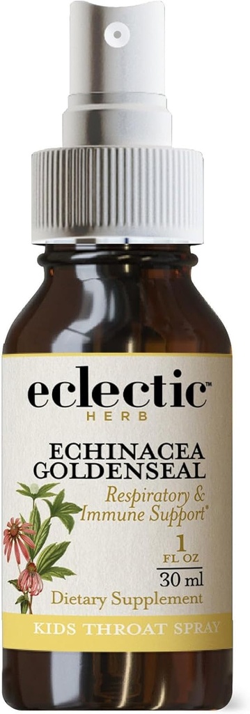 ECLECTIC INSTITUTE Kid의 Echinacea - 골든 스로트 스프레이 (오렌지 맛) 1 Ounce