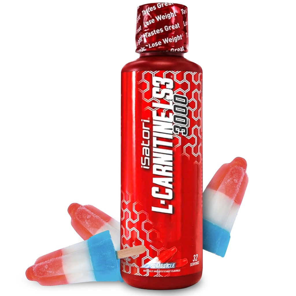 iSatori L-Carnitine LS3 3000, 아세틸 L 카르니틴, L 카르니틴 L-Tartrate, 자극제 자유로운 전 운동, 낮은 칼로리, 설탕, 글루텐, Keto-Friendly, 폭탄 맛 (32 서빙)를 가진 액체 L 카르니틴