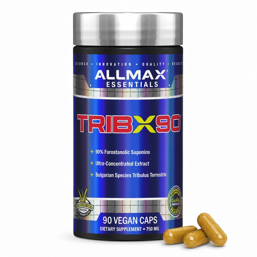 ALLMAX Nutrition Trib X 90, 불가리아 Tribulus Ultra-Concentrated Extract, 90 캡슐