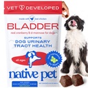 네이티브 애완 동물 개 UTI 치료 - Dogs Bladder Control & Kidney Support - Urinary Tract Infection 및 Urinary Incontinence 방지 - Real Cranberry Extract - 120 Chews로 만든