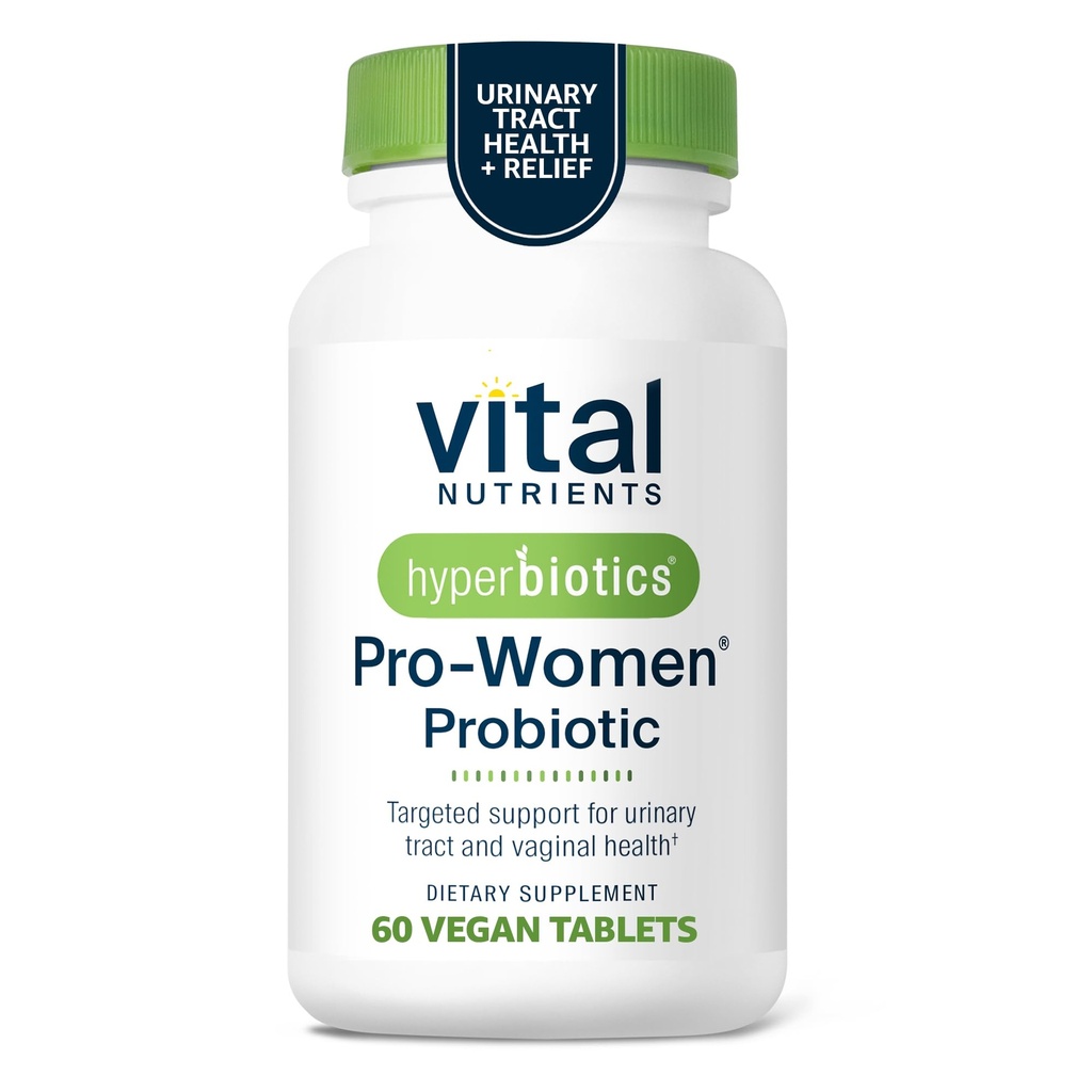 Hyperbiotics Vital Nutrients Pro Women Probiotics for Women | PH 밸런스에 대한 질의 프로바이오틱스 | 질의 건강과 우린 태아 건강에 대한 구강 프로바이오틱 | 6 대상 균주 | 60 Vegan Tablet