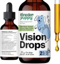 개를위한 영원히 강아지 비전 보충 교재 - 눈 Tincture w / Bilberry & Eyebright 허브 - 모든 품종 및 크기 - Vision Support & Eye Clarity - Sugar & Alcohol-Free - 2 oz