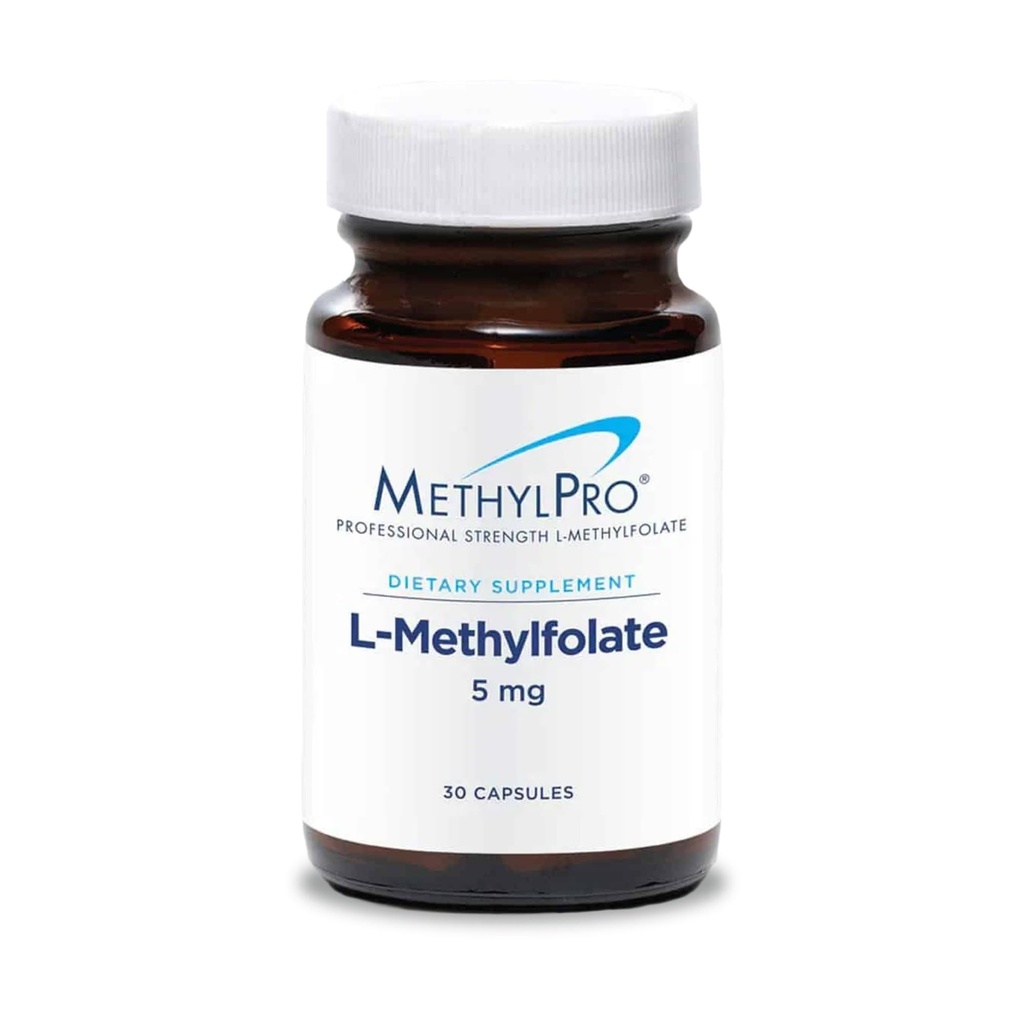 MethylPro L-Methylfolate 5 mg - 건강한 Mindset 지원 - 메틸화 지원 & 생화확적인 반응을 위한 활동적인 Folate - 높게 생물 가능 - 가동 가능한 투약 - 30의 서빙 - 30의 캡슐