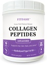 교원질 펩티드 Hydrolyzed 교원질 분말 유형 I와 III의 지원 머리, 못 및 합동. 불확실한 41 서빙 15.9 Oz. 잔디-Fed Pastured-Raised.