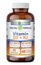 놀라운 수식 비타민 D3 5000 IU 비타민 K2 100 mcg | D3 + K2 복합 보충 | Veggie 캡슐 | Non-GMO | 글루텐 프리 | 미국에서 제작 (60 개)