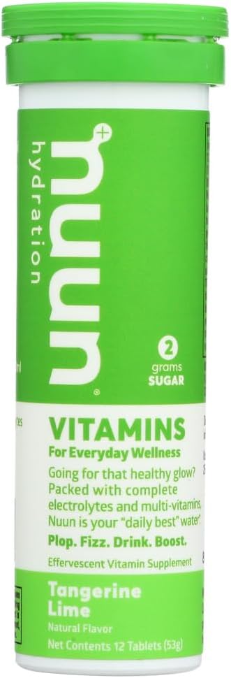 Nuun 비타민 : Tangerine Lime Daily Hydration 보충 (3 12 탭의 튜브)3
