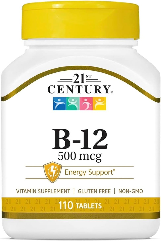 21st 세기 B-12 500 mcg 정제, 110-Count (포장 2)