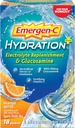 Emergen-C Hydration+ 스포츠 음료 혼합 비타민 C (18 조사, Glucosamine를 가진 주황색 Spritz 풍미), Electrolyte 보충, 0.34 Ounce 분말 소포