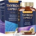 여성 및 남성 보충 복합 캡슐에 대한 갑상선 지원 - L 티로신 Bladderwracklp Ke Ashwagandha Selenium 보충제와 Iodine Thyroid 보충 - Mood 증강 인자 에너지 Blance Thyroid 수준