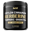 Berberine 보충. 심황 쿠르쿠민, 녹차 및 더 많은 - 지원 심장 건강, 몸 관리 & 면역 체계 - 3 달 공급을 위한 90의 캡슐