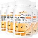 여성 및 남성을위한 프로 바이오 틱스, 300 억 CFU 11 Strains + 유기 초본 & 소화 효소, 소화 건강, 가스 및 부유, 면역, 여성 및 남성, 선반 안정, 240 캡에 대한 Gut 건강