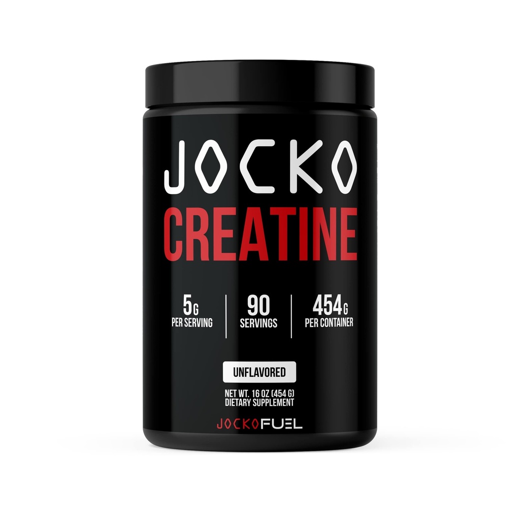 Jocko 연료 Creatine Monohydrate, 남자 & 여자를 위한 순수한 Micronized 분말, 지원 근육 성장, 힘, 회복 & Cognition, 불발한, 450 그램, 90의 서빙