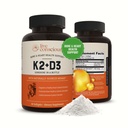 Bone & Heart Health Support - 특허 비타민 K & 비타민 D3 5000 IU - 60 Softgels