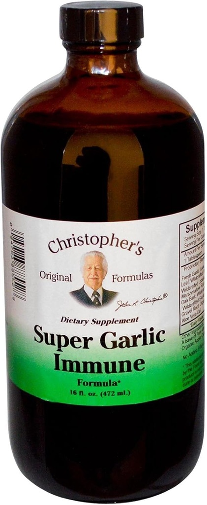 Christopher의 원래 공식 슈퍼 마늘 Immune Syrup 16 fl oz