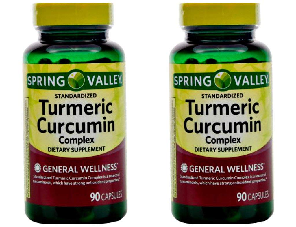 봄 밸리는 복잡한 심황 Curcumin 규정식 보충교재 캡슐, 500 mg, 90 조사, 2 pk를 서 있습니다