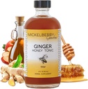 Mickelberry Gardens Immune Support Ginger Honey Tonic - 면역 부스트, 소화 건강 및 웰빙을위한 유기농 생강 샷 및 시럽 - 4 Oz