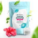 VoomVaya TeaTox Booster Senna Tea - 부유 한 구호, Detox Cleanse, Mood Boost - Hibiscus 맛을위한 14 일 해독 차