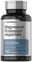 Horbäach 마그네슘 칼륨 Aspartate Complex | 180 캡슐 | 비 GMO 및 글루텐 프리 포뮬러