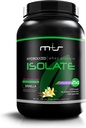 M + S 100 % 잔디 볶음 - 가수 분해 된 Whey Protein Isolate Powder- 글루텐 무료, 빠른 흡수, 쉬운 소화, 스테비아 감미 (Vanilla, 2.05 Lb)