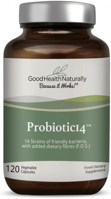 Probiotics 14 - 소화 보충교재, Gut Cleanse | 120 캡슐 - 자연적으로 좋은 건강