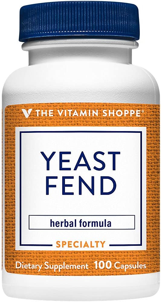비타민 Shoppe Yeast Fend, 여성을위한 초본 공식, Caprylic 산, Lactobacillus 및 허브 (100 캡슐)