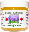 "100% 자연적인 방부제 치료 크림" 치유와 Soothes Infected 피부, 침대 Sores, 압력 Sores, 상처, 고통스러운 Ulcers, 가려움증, 스크랩, 속눈썹, 컷, 화상, Poison Ivy, Eczema, Psoriasis 2 온스