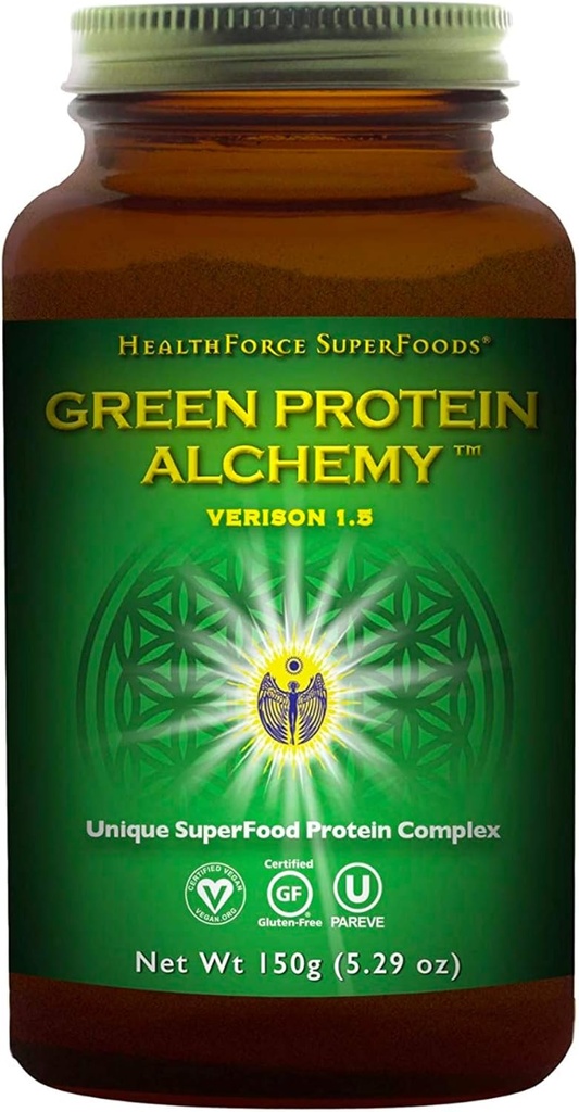 건강 힘 Superfood 녹색 단백질 Alchemy - 500 g 분말