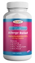 건강 LFE 알레르기 완화, 의학 Diphenhydramine HCl 모자, 25 mg | 어린이 및 성인 | 구호, Runny Nose, Hay Fever Symptoms, Itchy Eyes and Throat (대형, 1000 카운트)