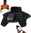 Comfytemp Cordless 목 & 어깨 통증 구호 선물을 위한 패드 진동 마사지 기계 아버지의 날, 2.42lb 무겁게 한 열 포장, 3-8H 건전지수명, APP 통제 목 온열기