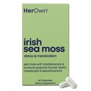 Her Own Irish Sea Moss Capsules, Burdock Root, Bladderwrack, Detox, Metabolism, Immune Support, Skin Health, Natural Joint Support, Nutrient Rich Superfood 높은 미네랄, 60 카운트