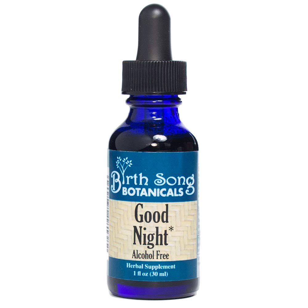 출생 Song Botanicals Good Night Herbal Sleep Tincture with Valerian and Passionflower, 자연 수면, 스트레스, 휴식 지원 보충 성인, 1oz 병
