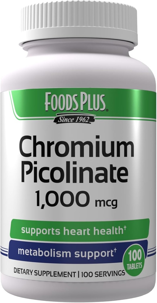 크롬 Picolinate 1,000 mcg 무기물 보충교재, 우량한 Apsorption, 크롬 보충교재, 100개의 서빙