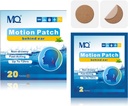 MQ 20ct 모션 간격 패치, 어두운 색상, 바다 Sickness 패치 비 Drowsy & 방수, 크루즈 선박 여행 필수, 빠른 행동 및 긴 지속 72H
