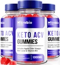 NutraRize (3 MicroBio Keto ACV Gummies, 공식 Keto + ACV Supplement, 모든 자연 마이크로 바이오, 애플 Cider Vinegar 리뷰 (180 Gummies)