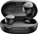 TOZO 무선 Earbuds는 Mic 명확한 외침 인체 공학적 경량 Bluetooth 5.3 이어폰에서 우수한 입체 음향 소리 귀 Buds 30H Playtime를 APP를 통해 32 EQs 방수 처리합니다
