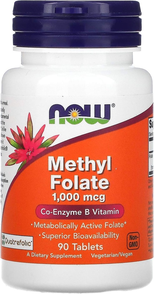 지금 음식, 메틸 Folate, 1,000 mcg, 90의 정제