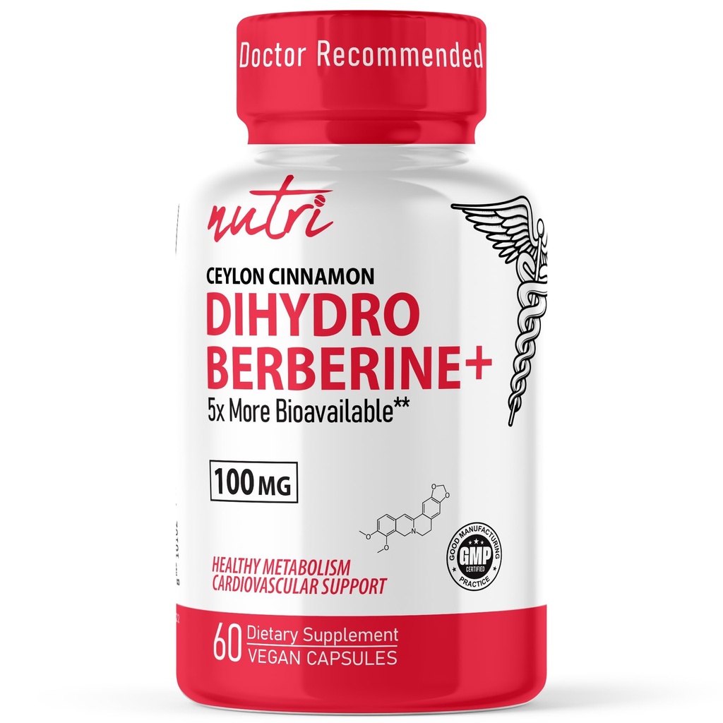 자연의 Fusions Dihydroberine 보충교재 100mg 60 캡슐 - Ceylon Cinnamon - 정규적인 Berberine HCL 보다는 더 효과적인 5X