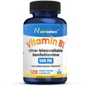 비타민 B1, 비 GMO, Vegan, 글루텐 무료, Benfotiamine의 500 mg 포함 120 캡슐