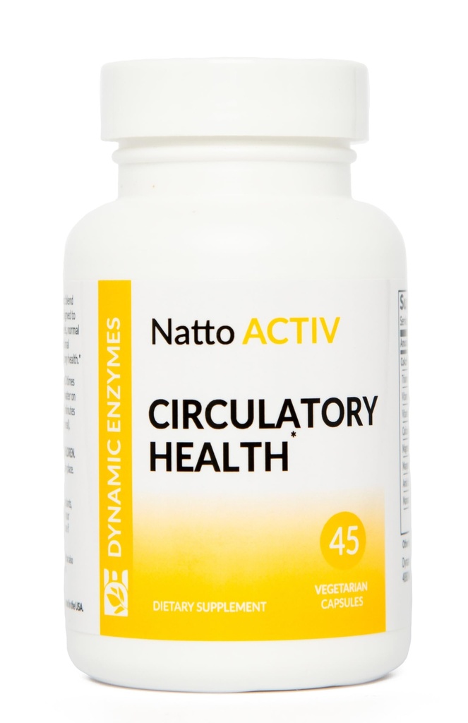 Natto ACTIV – 지원 심혈관 건강 – Nattokinase Plus Serrapeptase & Bromelain - 시스템 효소 | 45 개
